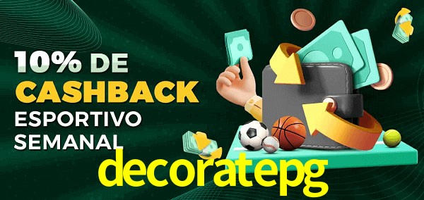 10% de bônus de cashback na decoratepg